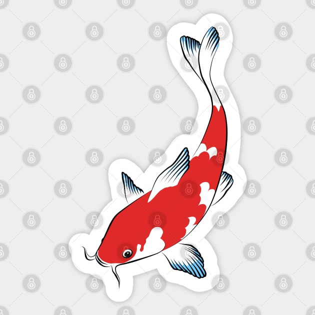 Koi fish Sticker by TMBTM